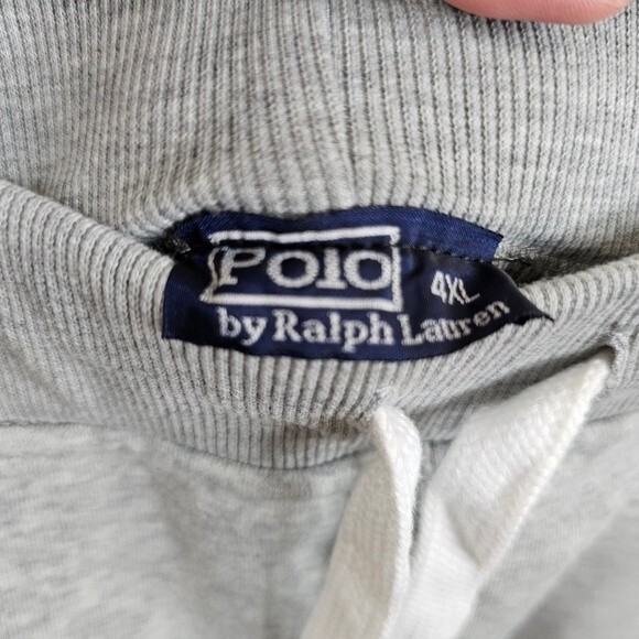 POLO RALPH LAUREN DOUBLE KNIT JOGGER SWEATPANTS GRAY navy jockey size 4xl - Picture 4 of 7